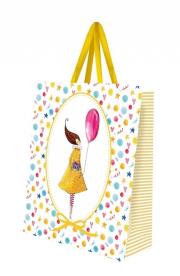 Torebka ozdobna mała Kobieta z balonem. Wydawca: Cozywood. Dadada.pl Opakowanie Torebka ozdobna mała Kobieta z balonem