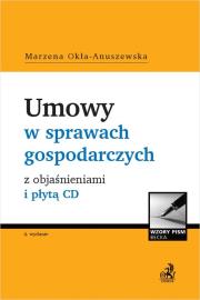 Okładka książki Umowy w sprawach gospodarczych z objaśnieniami + CD