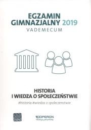 Vademecum 2019 GIM Historia i WOS OPERON. Autor: Pustuła Edyta, Antosik Renata, Zapała Katarzyna. Dadada.pl Okładka książki Vademecum 2019 GIM Historia i WOS OPERON