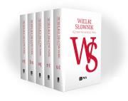 Wielki słownik języka polskiego PWN t. I-V. Autor: Opracowanie zbiorowe. Dadada.pl Okładka książki Wielki słownik języka polskiego PWN t. I-V