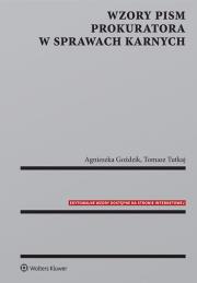 Okładka książki Wzory pism prokuratora w sprawach karnych
