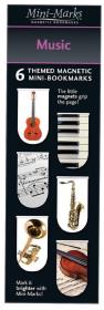 Opakowanie Zakładki magnetyczne Music (6 sztuk)