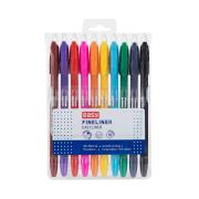 Zestaw cienkopisów Easyliner 10 kolorów. Wydawca: Easy Stationery. Dadada.pl Opakowanie Zestaw cienkopisów Easyliner 10 kolorów