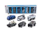 Opakowanie Zestaw Małych Resoraków 6szt - Policja