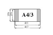 Opakowanie Zestaw okładen na książki A4/3