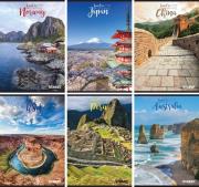 Opakowanie Zeszyt A4 w kratkę 60 kartek Street travel To 10 sztuk mix