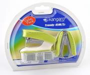 Zszywacz Trendy-45M/Z3 + zszywki i rpzszywacz zielony. Wydawca: Kangaro. Dadada.pl Opakowanie Zszywacz Trendy-45M/Z3 + zszywki i rpzszywacz zielony