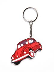 Opakowanie BRELOK GUMOWY AUTA PRL VW GARBUS CZERWONY