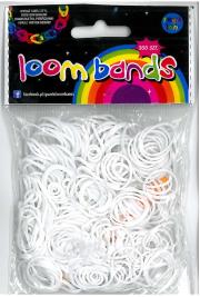 Opakowanie GUMKI LOOM BANDS 300 SZT BIAŁE 