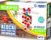 Klocki konstrukcyjne drewniane Helikopter. Wydawca: ZACHEM. Dadada.pl Opakowanie Klocki konstrukcyjne drewniane Helikopter