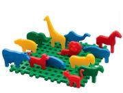 Opakowanie KLOCKI WAFFLE KONSTRUKCYJNE 14 MINI ZWIERZYNIEC