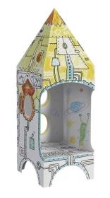 Okładka książki Kolorowanka składanka rakieta