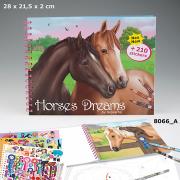 KOLOROWANKA Z NAKLEJKAMI HORSES DREAMS 8066A. Wydawca: PLUS-Z. Dadada.pl Opakowanie KOLOROWANKA Z NAKLEJKAMI HORSES DREAMS 8066A