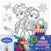 Opakowanie KRAINA LODU PUZZLE DO KOLOROWANIA 06471