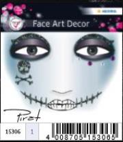 Opakowanie NAKLEJKI DO ZDOBIENIA TWARZY PIRAT 15306