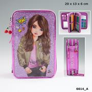 PIÓRNIK POTRÓJNY Z WYPOSAŻENIEM FRIENDS FIOLETOWY 6614A. Wydawca: PLUS-Z. Dadada.pl Opakowanie PIÓRNIK POTRÓJNY Z WYPOSAŻENIEM FRIENDS FIOLETOWY 6614A