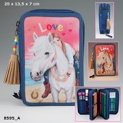 Opakowanie PIÓRNIK POTRÓJNY Z WYPOSAŻENIEM MISS MELODY ZE ŚWIATEŁKIEM LED 8595A