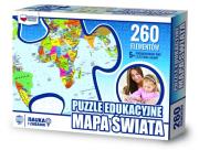 Puzzle Edukacyjne mapa Świata. Wydawca: ZACHEM. Dadada.pl Opakowanie Puzzle Edukacyjne mapa Świata