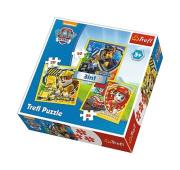Opakowanie Puzzle Psi Patrol Marshall, Rubble i Chase 3w1
