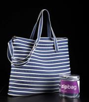 Opakowanie TORBA Z TAŚMY SUWAKOWEJ ZIPBAG DUŻA NIEBIESKA