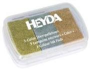 Opakowanie TUSZ DO STEMPLI TRÓJKOLOROWY SREBRNY, ZŁOTY, MIEDZIANY