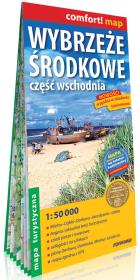 Okładka książki Wybrzeże Środkowe część wschodnia; laminowana mapa turystyczna 1:50 000