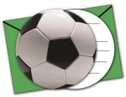 Opakowanie ZAPROSZENIA Z KOPERTĄ FOOTBALL PARTY OPAKOWANIE 6 SZTUK 86873