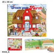 ZESTAW KREATYWNY Z NAKLEJKAMI FARMA 5416A. Wydawca: PLUS-Z. Dadada.pl Opakowanie ZESTAW KREATYWNY Z NAKLEJKAMI FARMA 5416A