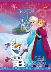 Opakowanie Zeszyt A5 16k laminowany, linia podwójna Disney Frozen.
