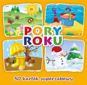 30 kartek superzabawy. Pory roku. Autor: Opracowanie zbiorowe. Dadada.pl Okładka książki 30 kartek superzabawy. Pory roku