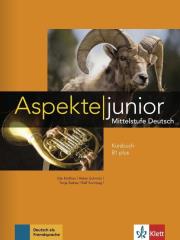 Okładka książki Aspekte junior B1+ Kursbuch mit Audios zum Download