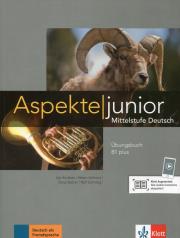Okładka książki Aspekte junior B1+ Ubungsbuch mit Audios zum Download