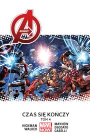 Avengers. Czas się kończy. Tom 4. Autor: Jonathan Hickman. Dadada.pl Okładka książki Avengers. Czas się kończy. Tom 4
