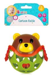 Opakowanie Bam bam grzechotka miękka miś