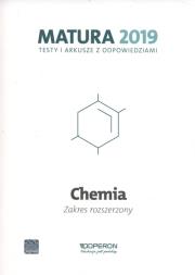 Chemia. Matura 2019. Testy i arkusze. Zakres rozszerzony. Autor: Jacewicz Dagmara, Zdrowowicz Magdalena, Pranczk Joanna, Żamojć Krzysztof. Dadada.pl Okładka książki Chemia. Matura 2019. Testy i arkusze. Zakres rozszerzony