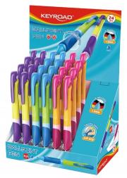 Opakowanie Długopis automatyczny KEYROAD Easy Writer 1,0mm display 24 sztuki mix