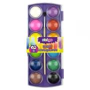 Opakowanie Farby akwarelowe 12 kolorów z pędzelkiem SSC016