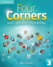 Four Corners 3 Workbook. Autor: Jack C. Richards and Carlos Barbisan, Bohlke David. Dadada.pl Okładka książki Four Corners 3 Workbook