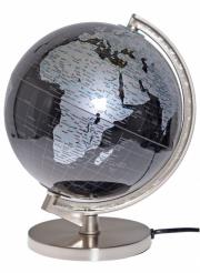 Opakowanie GLOBUS 200 MAŁY CZARNO SREBRNY PODŚWIETLANY 