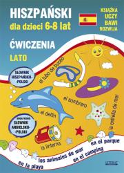 Hiszpański dla dzieci 6-8 lat Lato. Autor: Jewiak Hanna, Piechocka-Empel Katarzyna. Dadada.pl Okładka książki Hiszpański dla dzieci 6-8 lat Lato