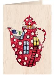 Opakowanie Karnet drewniany C6 + koperta Imbryk