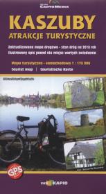 Opakowanie Kaszuby Atrakcje turystyczne Mapa turystyczno-samochodowa 1:750 000
