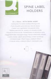 Opakowanie Kieszeń samoprzylepna Q-CONNECT na etykiety 55x102mm, 6 sztuk