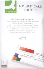 Opakowanie Kieszeń samoprzylepna Q-CONNECT na wizytówki 60x95mm 10 sztuk