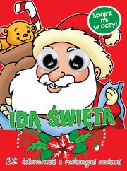 Okładka książki Kolorowanka z oczkami. Idą święta