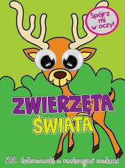 Okładka książki Kolorowanka z oczkami. Zwierzęta świata