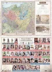 Okładka książki Mapa Polski A2 Laminowana Regiony Hist. (10szt)