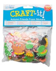 Opakowanie Naklejki piankowe Las 100 sztuk mix wzorów