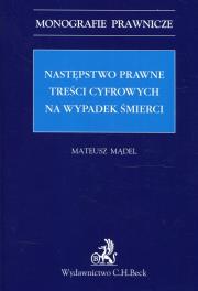 Okładka książki Następstwo prawne treści cyfrowych na wypadek śmierci
