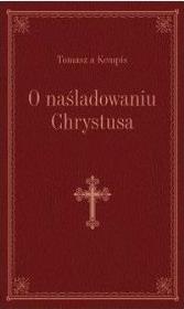 Okładka książki O naśladowaniu Chrystusa (bordo, złoc.)